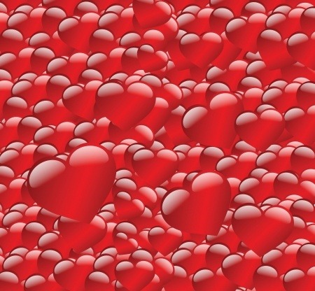 Red Hearts background
