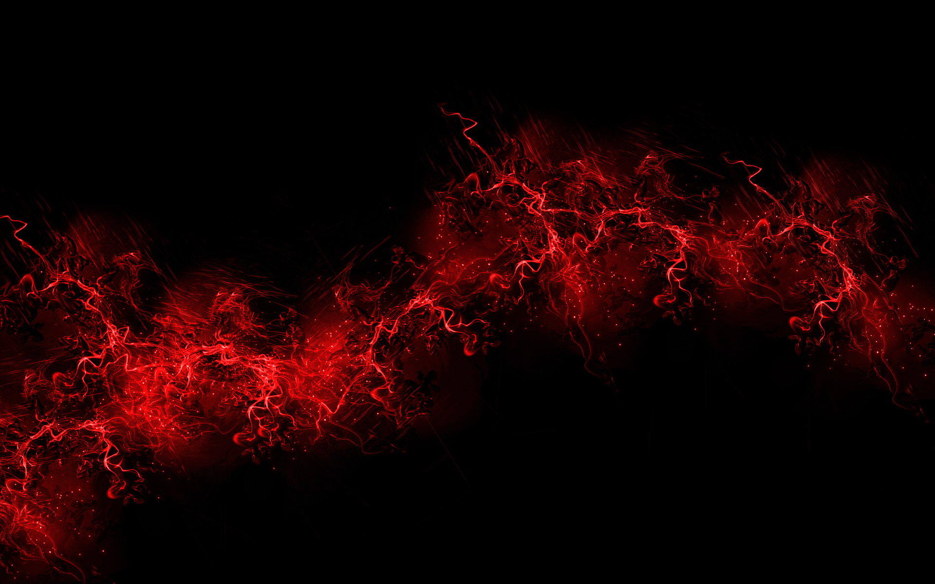 Red Flames on black background