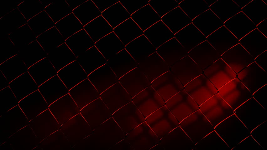 chainlink fence-red on black