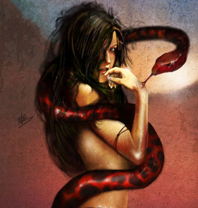 snake-n-girl