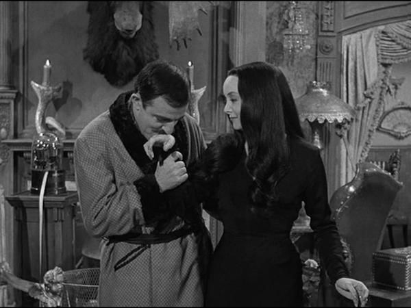 Gomez and Morticia Addams romance