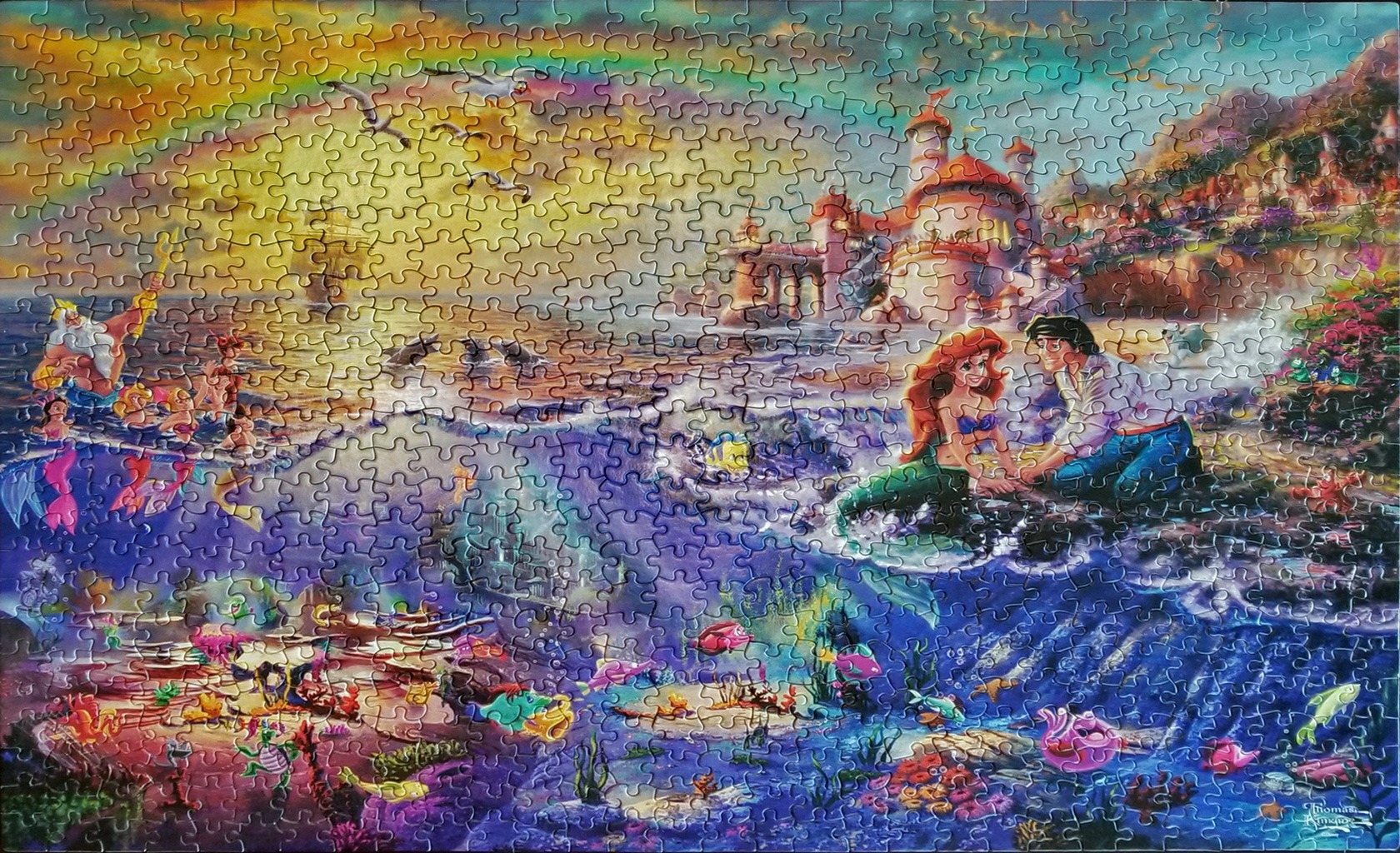 Completed jigsaw puzzle